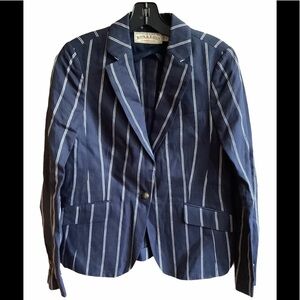 Guideboat Co. jacket striped shore 100% linen NWT European Linen Tailored